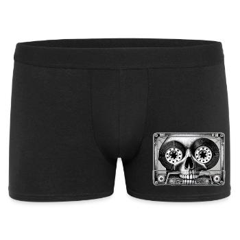 Cassette Skull - Bande Sonore de la Vie - Boxer Homme - noir - Devant