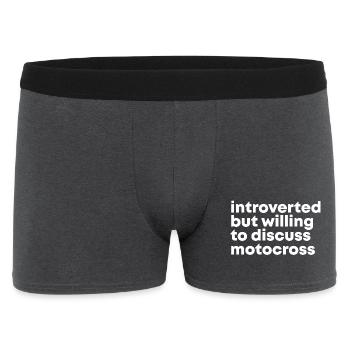 motocross - Boxer Homme - charbon - Devant
