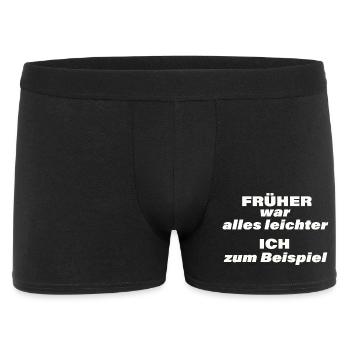 EVERYTHING USED TO BE EASIER - Men's Boxer Shorts - black - Front