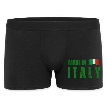 Fabriqué en Italie, fierté italienne - Boxer Homme - noir - Devant