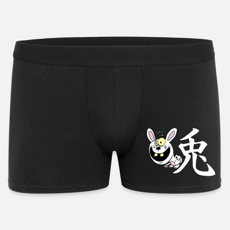 Crazy Rabbit manga - Men's Boxer Shorts - black
