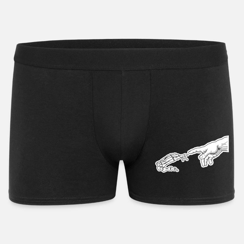 Leben und Knochenreichweite - Männer Boxer Shorts - Schwarz