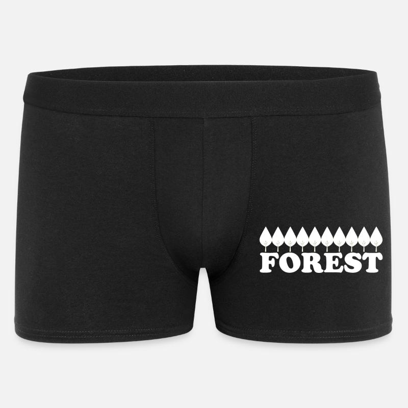 FOREST - Männer Boxer Shorts - Schwarz