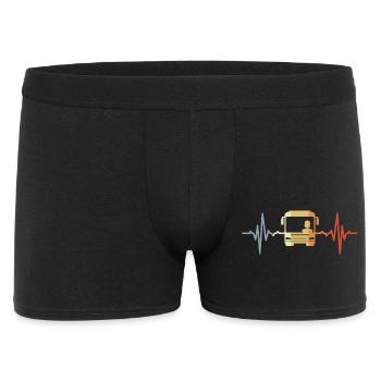 Heart palpitations bus driver - Men's Boxer Shorts - black - Front