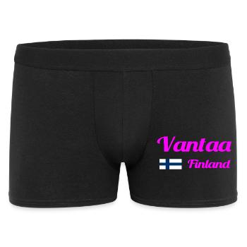 Vantaa Finnland Drucken - Männer Boxer Shorts - Schwarz - Vorne