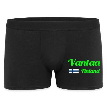 Vantaa Finnland Drucken - Männer Boxer Shorts - Schwarz - Vorne