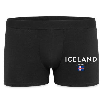 Flag of Iceland, Icelandic pride - Men's Boxer Shorts - black - Front