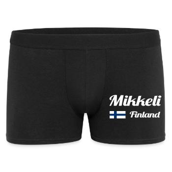 Mikkeli Finland- Stylish prints - Men's Boxer Shorts - black - Front
