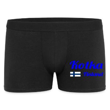 Kotka Finland - Stylische Prints - Männer Boxer Shorts - Schwarz - Vorne