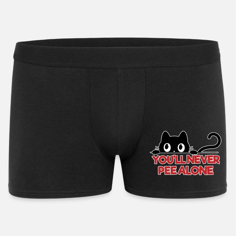 You'll never pee alone - Men's Boxer Shorts - black