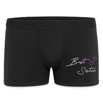 Meilleure sœur cœur violet - Boxer Homme - noir - Devant