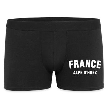 ALPE D HUEZ France - Männer Boxer Shorts - Schwarz - Vorne