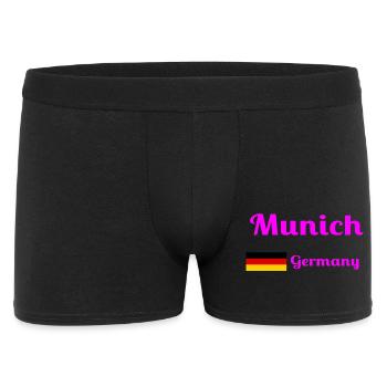 Munich Germany- Stylish prints - Men's Boxer Shorts - black - Front