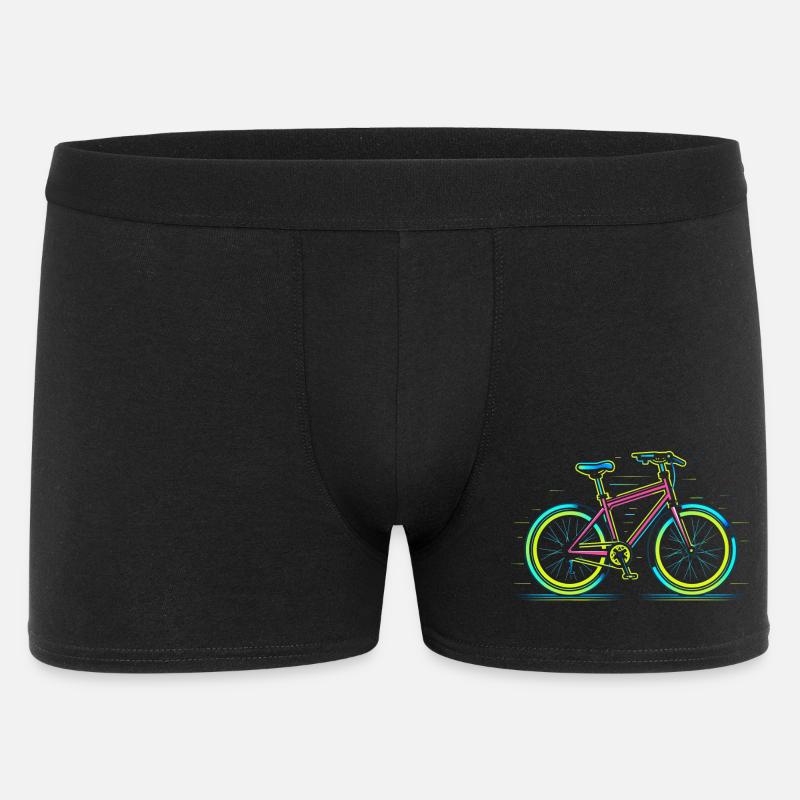 Rennrad Retrowave - Männer Boxer Shorts - Schwarz