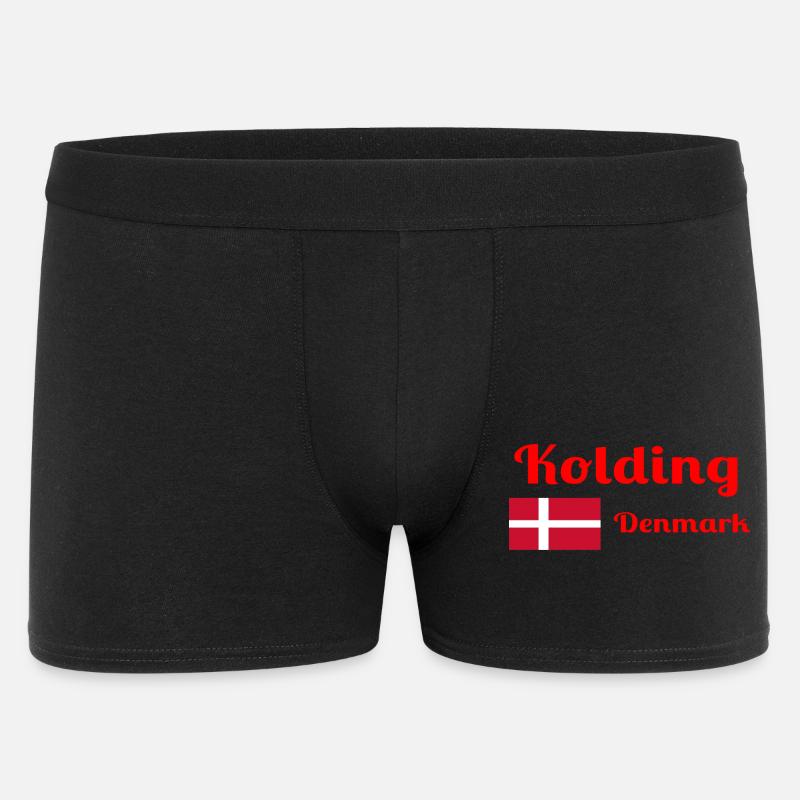 Kolding Danemark - Imprimés élégants - Boxer Homme - noir