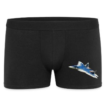 Su-57 - Männer Boxer Shorts - Schwarz - Vorne