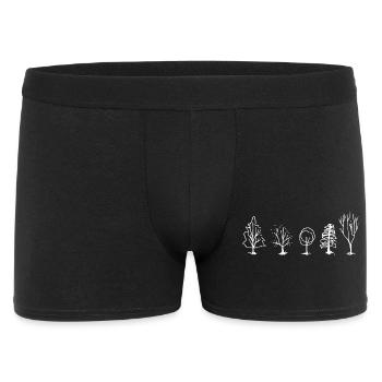 Forêt Lineart à cinq arbres - Boxer Homme - noir - Devant