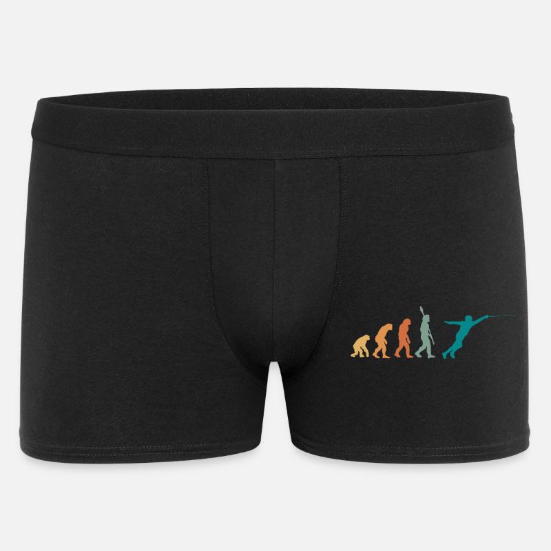 Evolution Retro Fechten - Männer Boxer Shorts - Schwarz