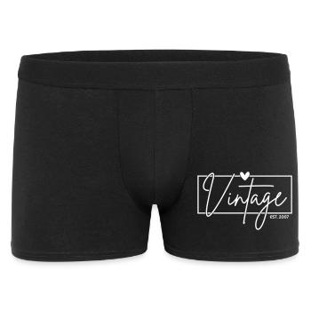 Vintage Est. 2007 - Men's Boxer Shorts - black - Front
