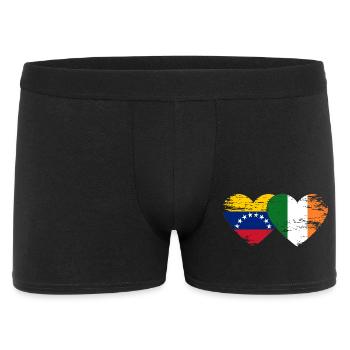 Venezuela Ireland Hearts Collage - Men's Boxer Shorts - black - Front