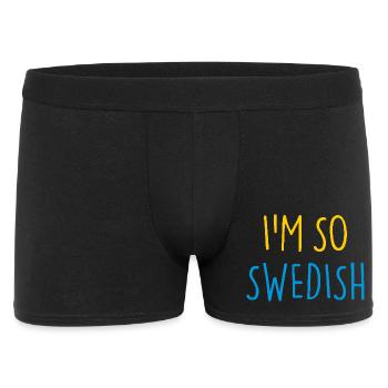 I'M SO SWEDISH Sweden Schweden - Men's Boxer Shorts - black - Front