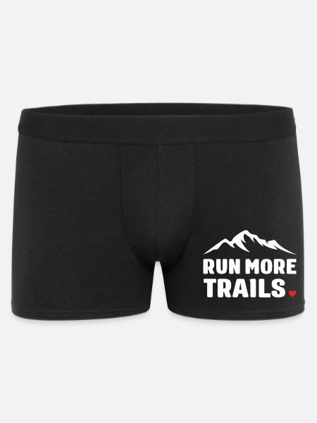 Run More Trails - Men's Boxer Shorts - black