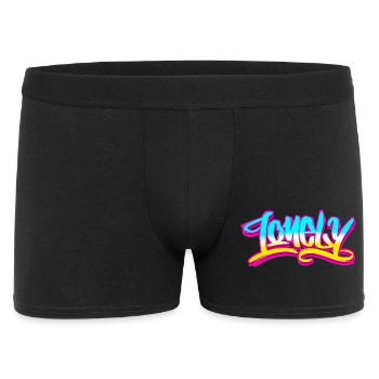 Lonely Sad Aesthetic Graffiti Lettering Handstyl - Männer Boxer Shorts - Schwarz - Vorne