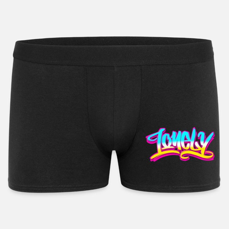Lonely Statement! - Männer Boxer Shorts - Schwarz