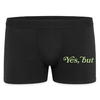Yes, but – Minimalistisches Statement - Boxer Homme - noir - Devant