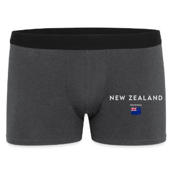 Drapeau de la Nouvelle-Zélande - Boxer Homme - charbon - Devant