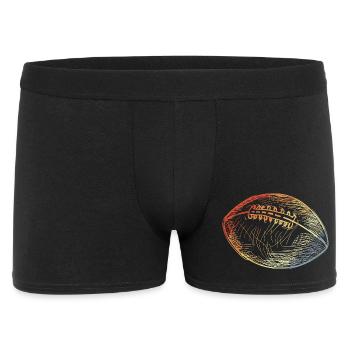 Ballon de football américain vintage - Boxer Homme - noir - Devant