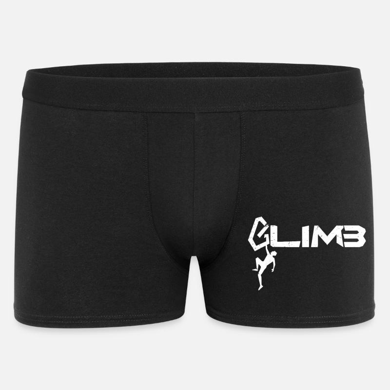 Emblème Grimper avec audace - Boxer Homme - noir