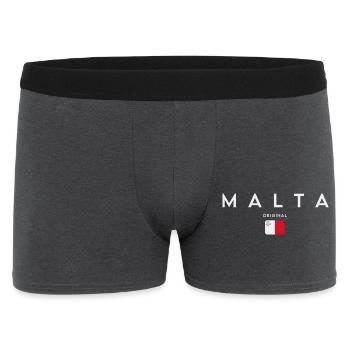 Flag of Malta, Maltese pride - Men's Boxer Shorts - charcoal grey - Front