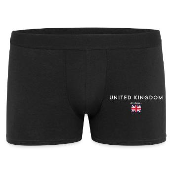 Flagge des Vereinigten Königreichs, britischer Stolz - Männer Boxer Shorts - Schwarz - Vorne