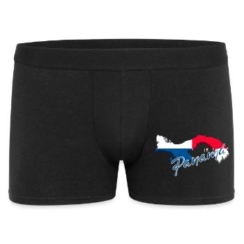 Flag of Panama, map flag of Panama - Men's Boxer Shorts - black - Front