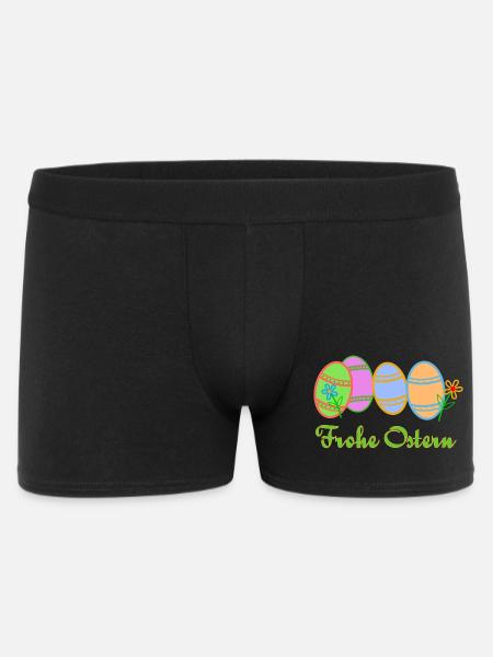 Ostereier zu Ostern - Männer Boxer Shorts - Schwarz
