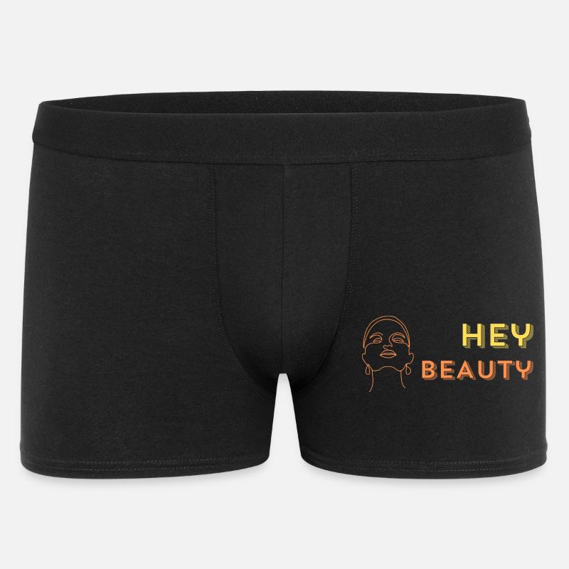 Hey beauty - Männer Boxer Shorts - Schwarz