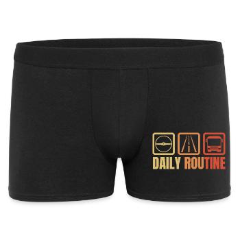 Routine quotidienne du chauffeur d’autobus - Boxer Homme - noir - Devant