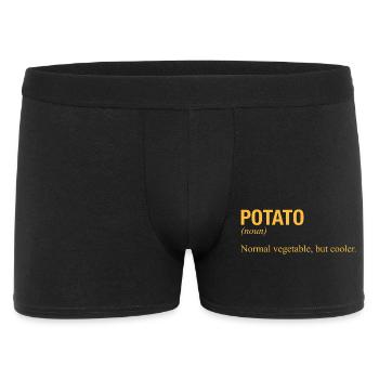POTATO Kartoffel - Men's Boxer Shorts - black - Front