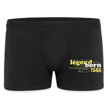 legend born 1985 birthday gift vintage 1985 - Men's Boxer Shorts - black - Front