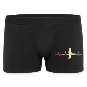 Baker stick figures heart palpitations - Men's Boxer Shorts - black - Front