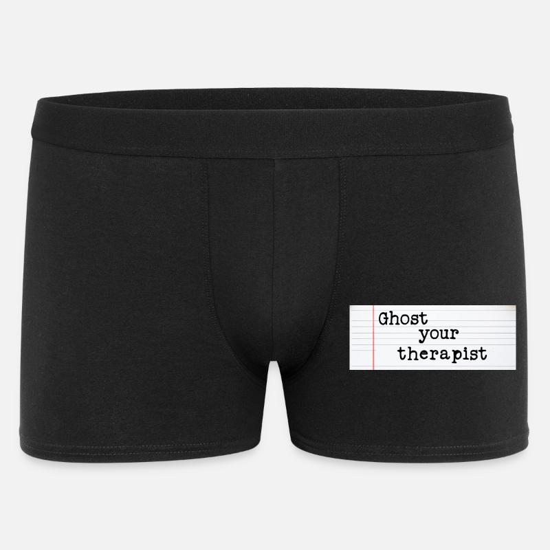 Ghost Your Therapist - Männer Boxer Shorts - Schwarz