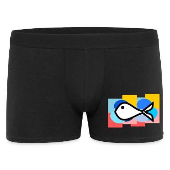 POISSON D'AVRIL. POISSON. SARDINE. ANNIVERSAIRE - Boxer Homme - noir - Devant