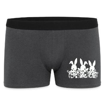 Lapin de Pâques - Boxer Homme - charbon - Devant