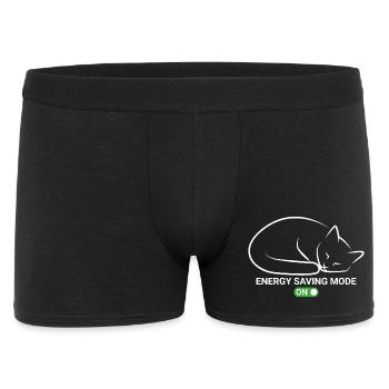 Cat in power saving mode - Men's Boxer Shorts - black - Front