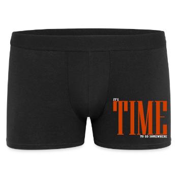It's time to go somewhere - Boxer Homme - noir - Devant