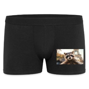 Raton laveur à Paris - Boxer Homme - noir - Devant