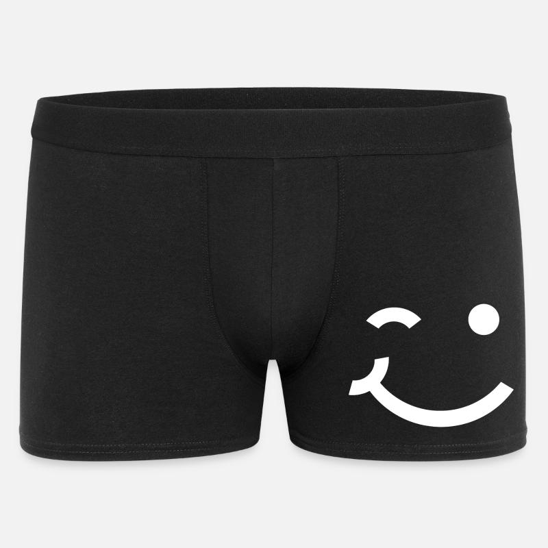 Winking face, Wink smile - Men's Boxer Shorts - black
