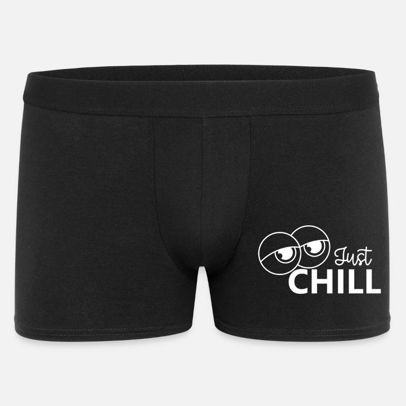 Just Chill / Just Relaxed - Männer Boxer Shorts - Schwarz