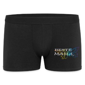 beste Mama - Männer Boxer Shorts - Schwarz - Vorne
